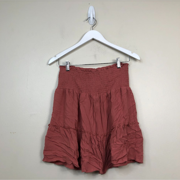 Hippie Rose Juniors' Floral-Print Pull-On High-Waist Mini Skirts Pink M, $39 NWT - Picture 4 of 4